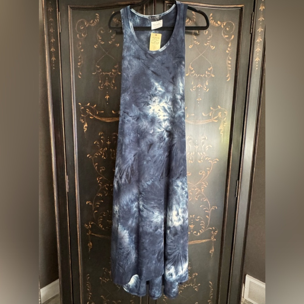 Tea party tie-dye high low tank dress sz S